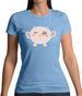 Smiley Face Baby Owl Womens T-Shirt