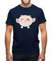 Smiley Face Baby Owl Mens T-Shirt