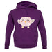 Smiley Face Baby Owl unisex hoodie