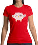 Smiley Face Baby Owl Womens T-Shirt