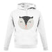 Smiley Face Badger unisex hoodie