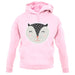 Smiley Face Badger unisex hoodie