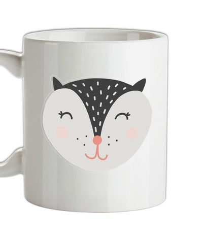 Smiley Face Badger Ceramic Mug