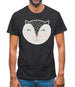 Smiley Face Badger Mens T-Shirt