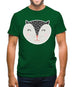 Smiley Face Badger Mens T-Shirt