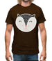 Smiley Face Badger Mens T-Shirt