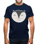 Smiley Face Badger Mens T-Shirt