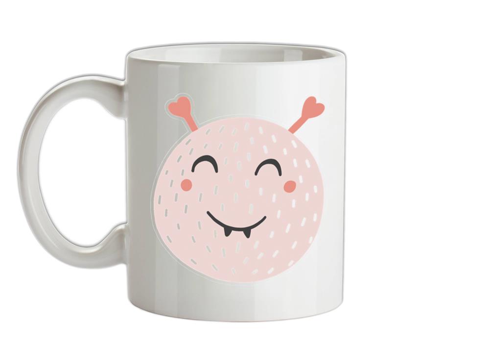 Smiley Face Blob Ceramic Mug