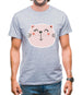 Smiley Face Cat Mens T-Shirt