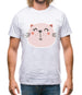 Smiley Face Cat Mens T-Shirt