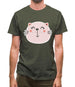 Smiley Face Cat Mens T-Shirt