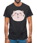 Smiley Face Cat Mens T-Shirt