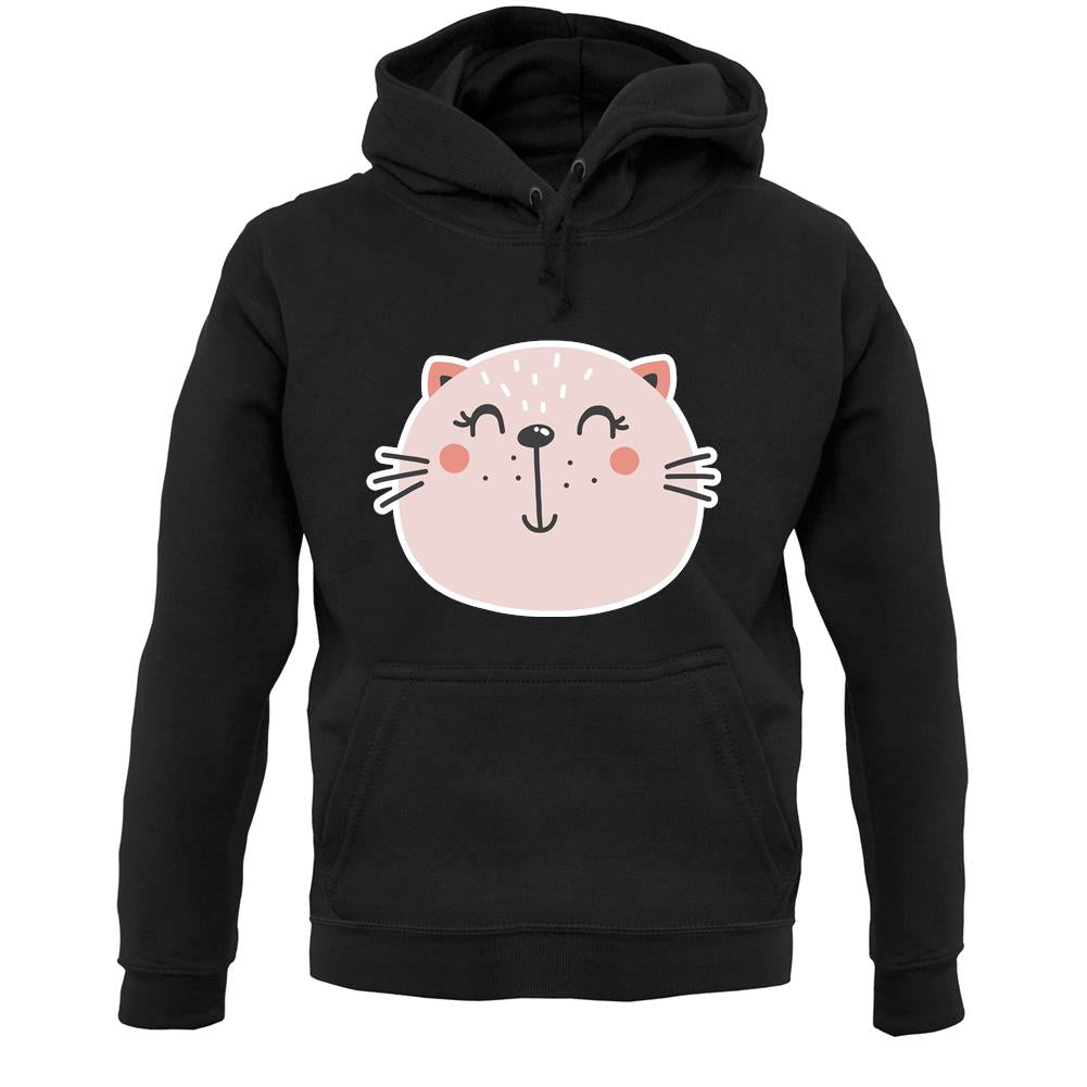 Smiley Face Cat Unisex Hoodie