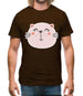 Smiley Face Cat Mens T-Shirt