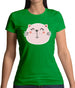 Smiley Face Cat Womens T-Shirt