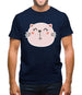 Smiley Face Cat Mens T-Shirt