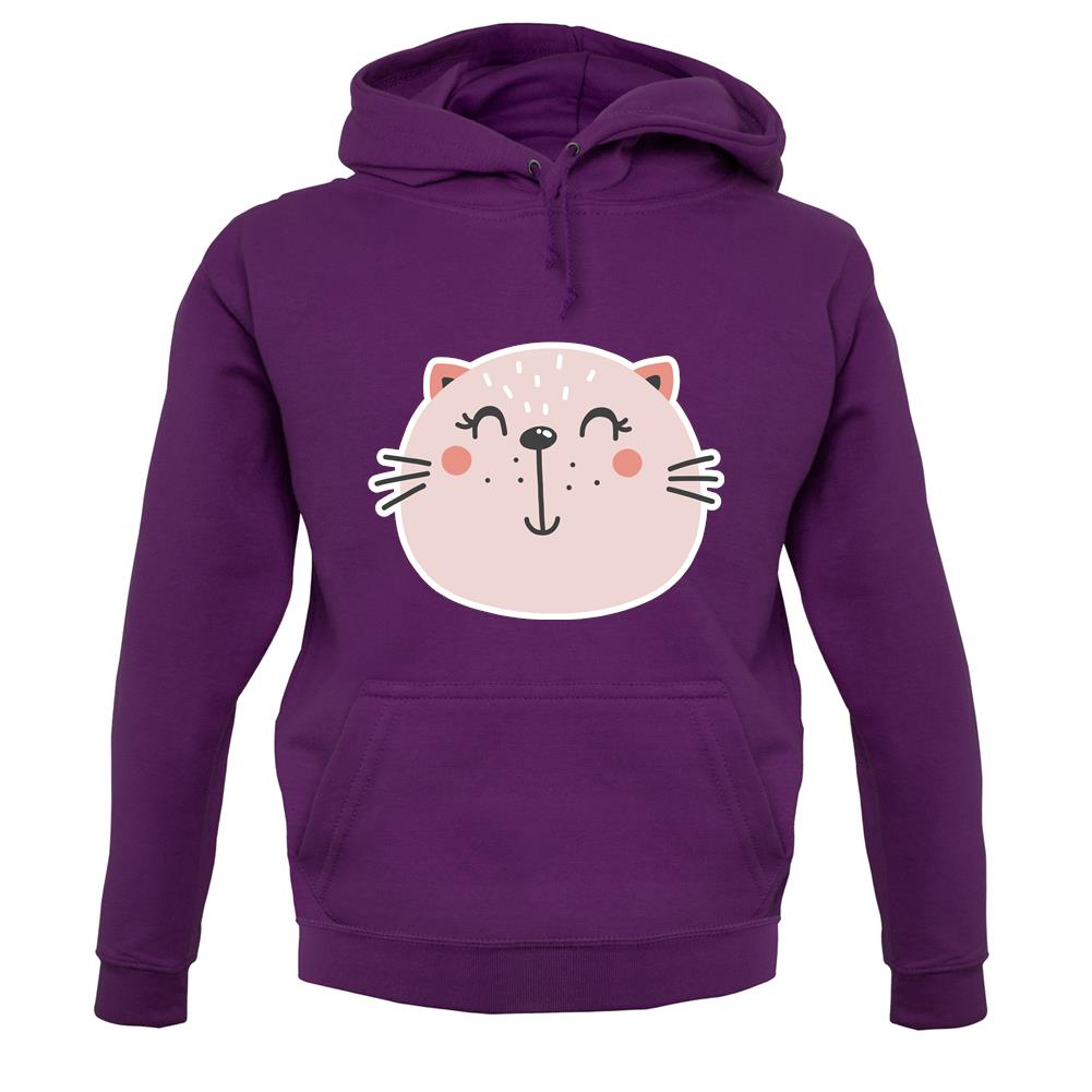Smiley Face Cat unisex hoodie