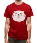 Smiley Face Cat Mens T-Shirt