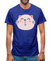 Smiley Face Cat Mens T-Shirt