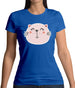 Smiley Face Cat Womens T-Shirt