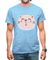 Smiley Face Cat Mens T-Shirt