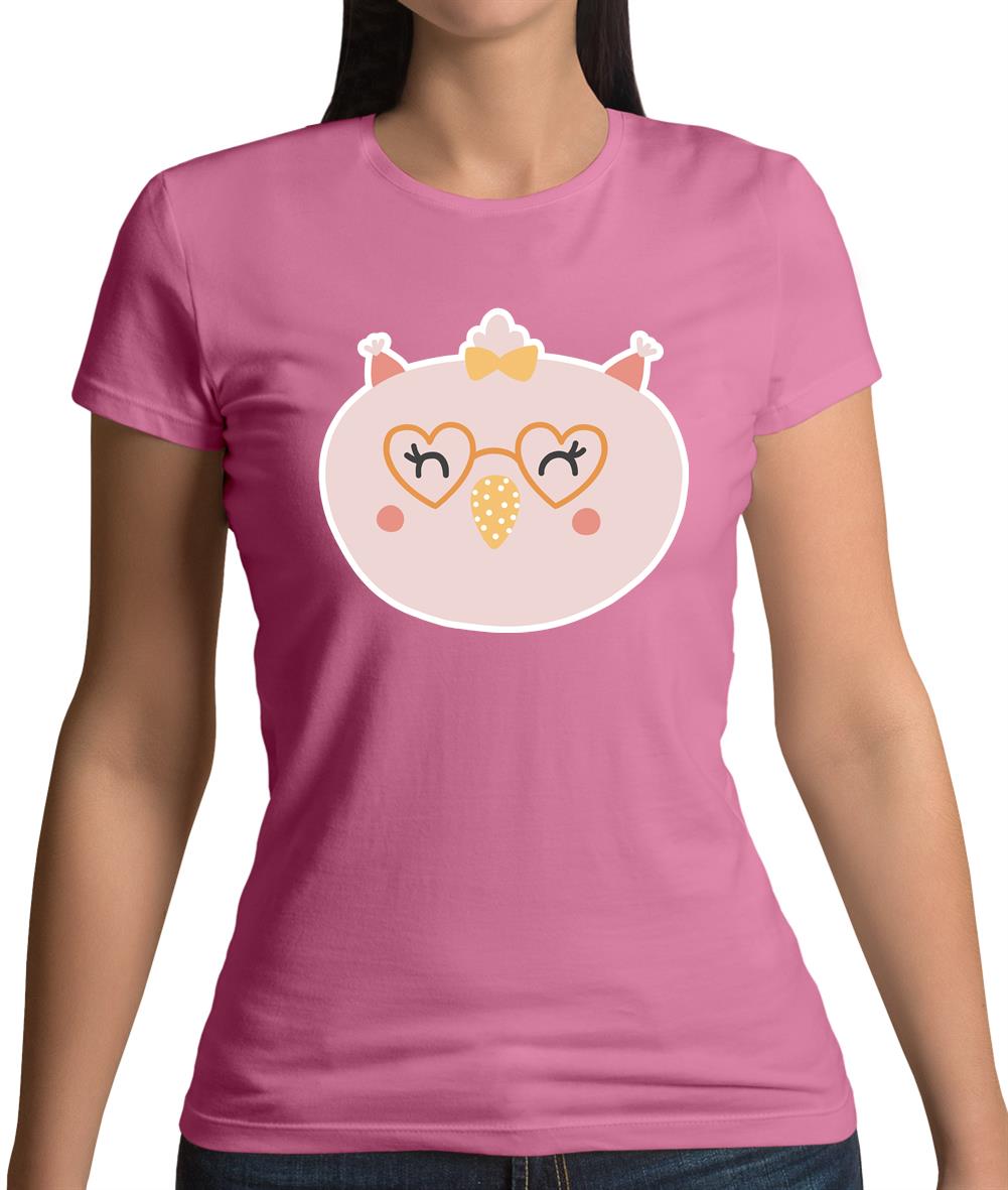Smiley Face Chick Womens T-Shirt