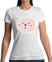 Smiley Face Dog Womens T-Shirt