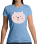 Smiley Face Dog Womens T-Shirt