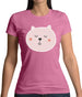 Smiley Face Dog Womens T-Shirt