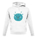 Smiley Face Martian unisex hoodie