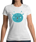 Smiley Face Martian Womens T-Shirt