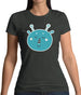 Smiley Face Martian Womens T-Shirt