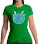 Smiley Face Martian Womens T-Shirt
