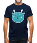 Smiley Face Martian Mens T-Shirt