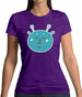 Smiley Face Martian Womens T-Shirt