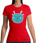 Smiley Face Martian Womens T-Shirt