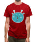 Smiley Face Martian Mens T-Shirt