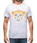 Smiley Face Monkey Mens T-Shirt