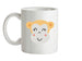 Smiley Face Monkey Ceramic Mug