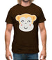 Smiley Face Monkey Mens T-Shirt