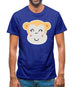 Smiley Face Monkey Mens T-Shirt