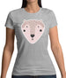 Smiley Face Mr Bear Womens T-Shirt