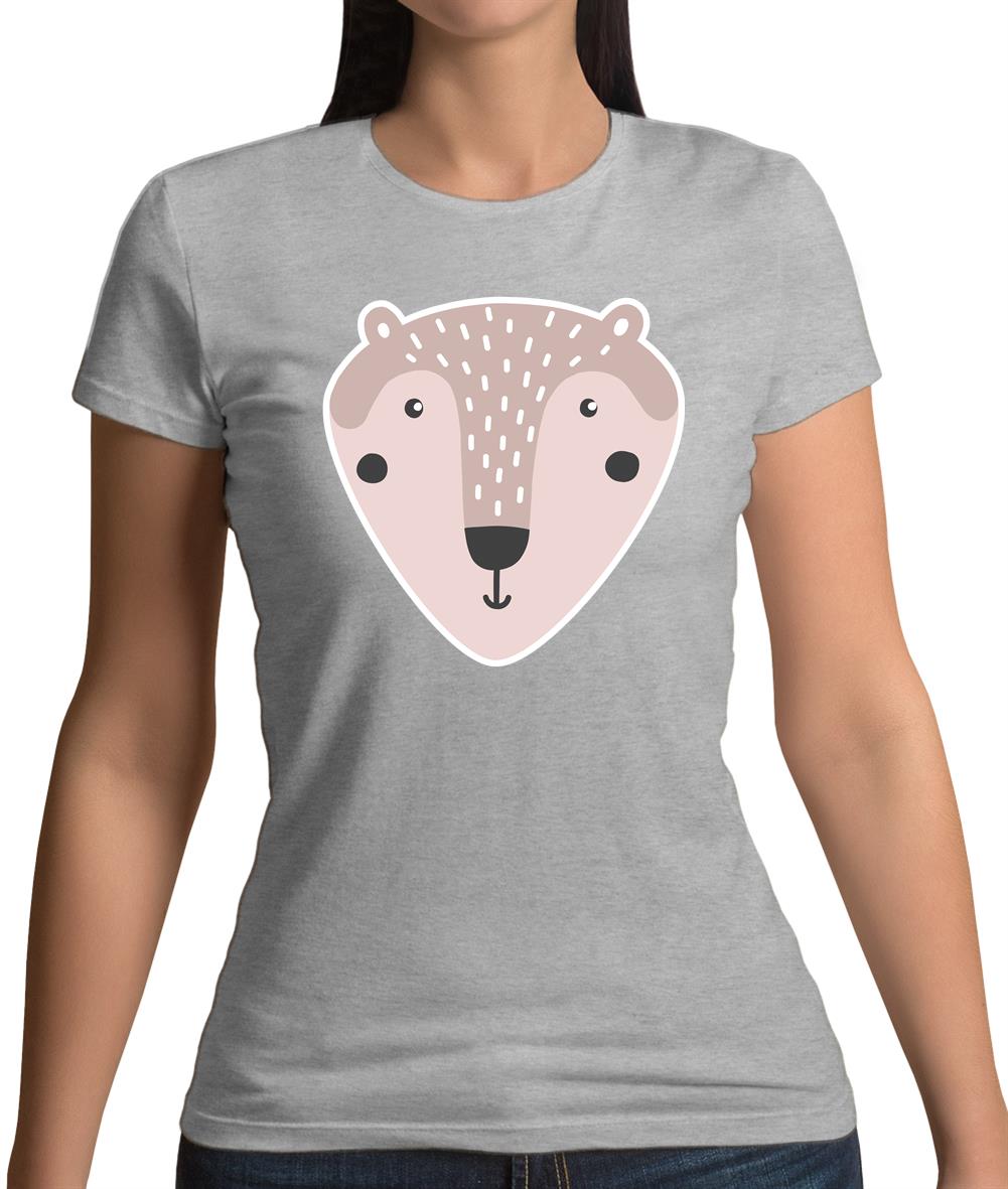 Smiley Face Mrs Bear Womens T-Shirt