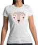 Smiley Face Mr Bear Womens T-Shirt