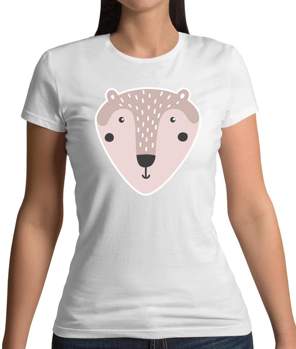 Smiley Face Mrs Bear Womens T-Shirt