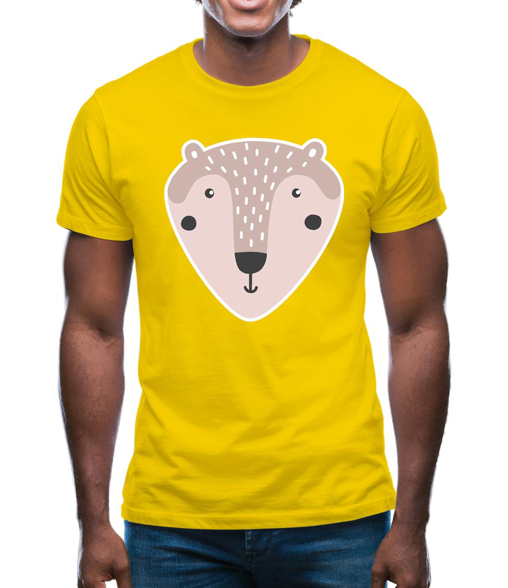 Smiley Face Mrs Bear Mens T-Shirt