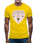 Smiley Face Mrs Bear Mens T-Shirt