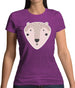 Smiley Face Mr Bear Womens T-Shirt