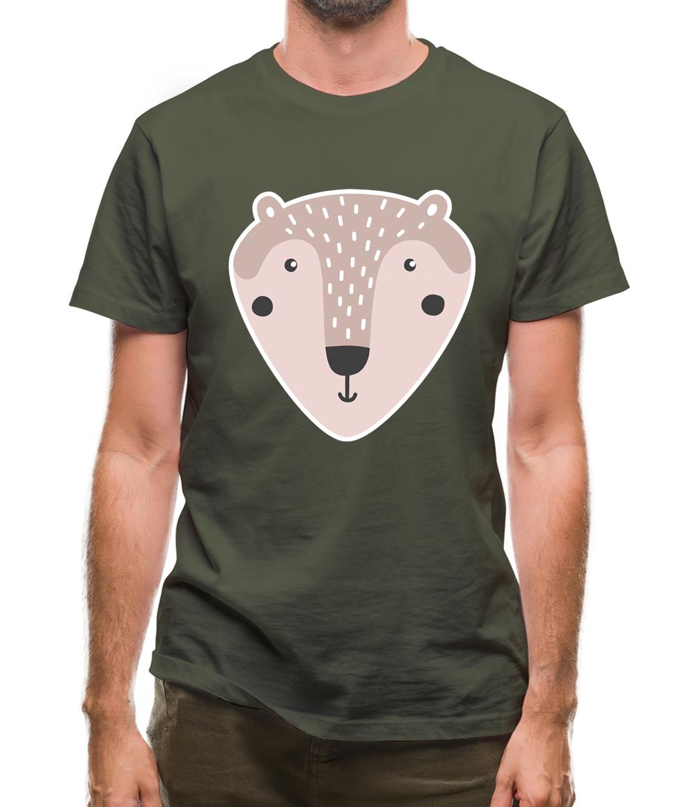 Smiley Face Mrs Bear Mens T-Shirt