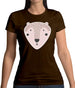 Smiley Face Mr Bear Womens T-Shirt
